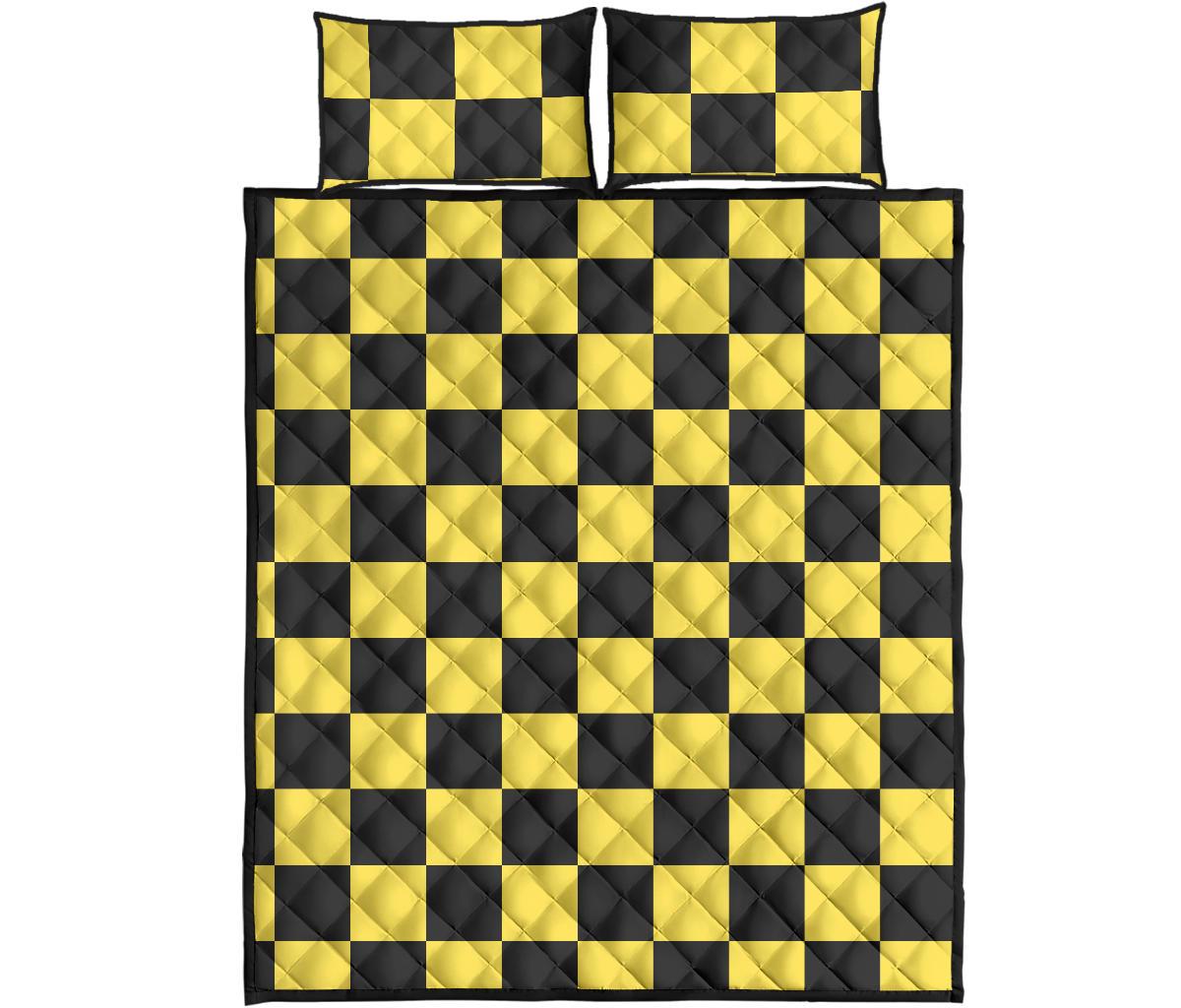 Taxi Pattern Print Bed Set Quilt-grizzshop