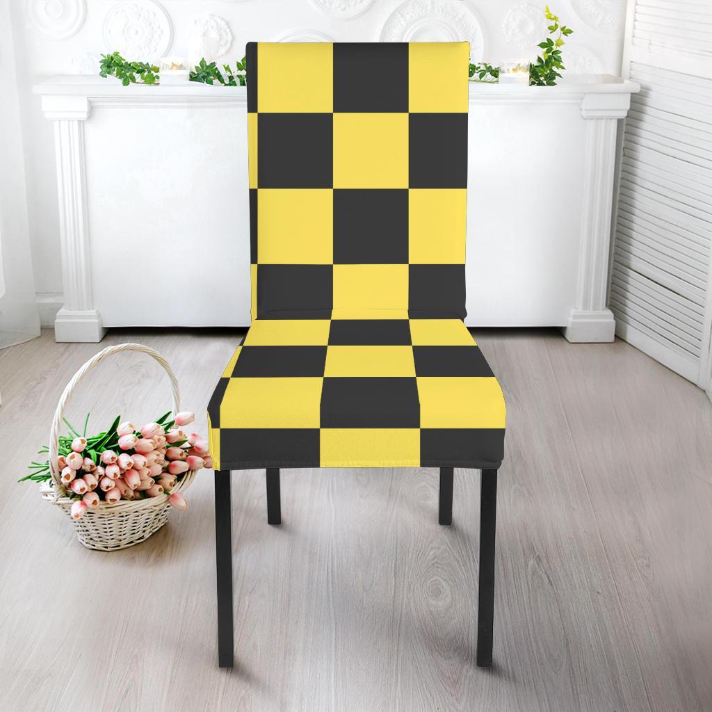 Taxi Pattern Print Chair Cover-grizzshop