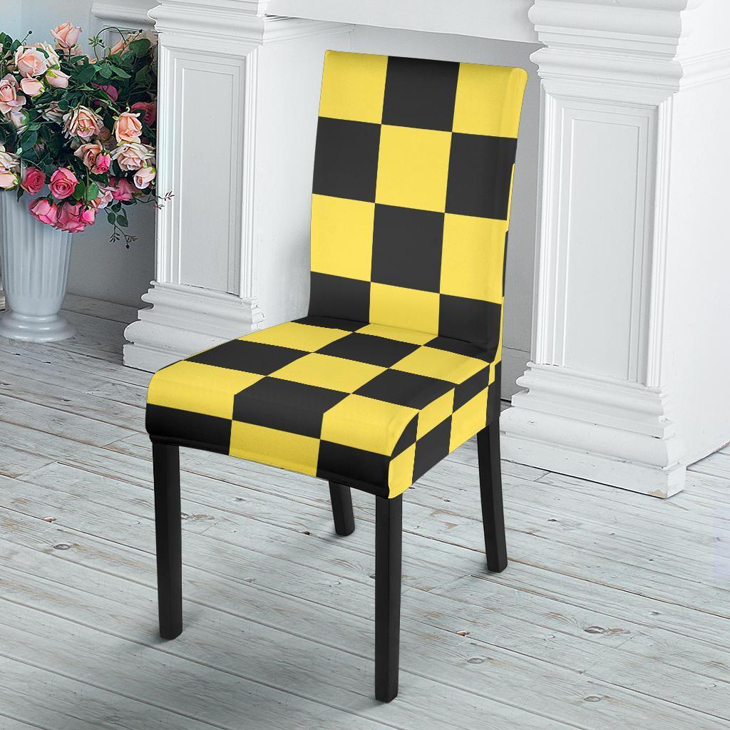 Taxi Pattern Print Chair Cover-grizzshop