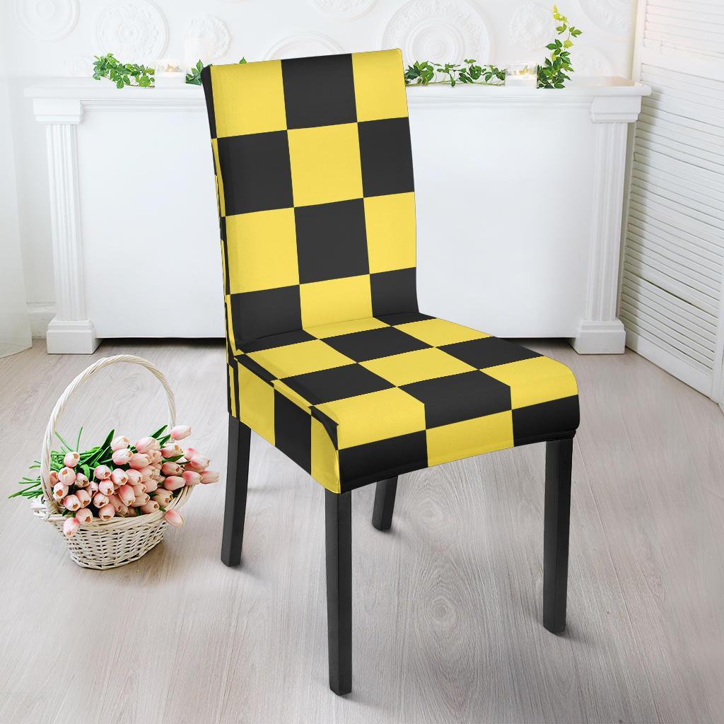 Taxi Pattern Print Chair Cover-grizzshop