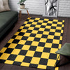 Taxi Pattern Print Floor Mat-grizzshop