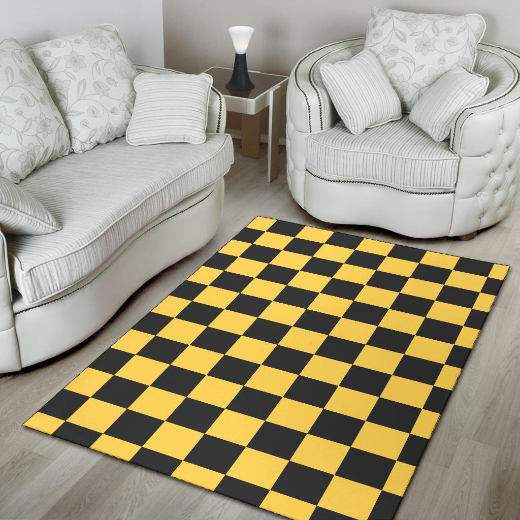 Taxi Pattern Print Floor Mat-grizzshop