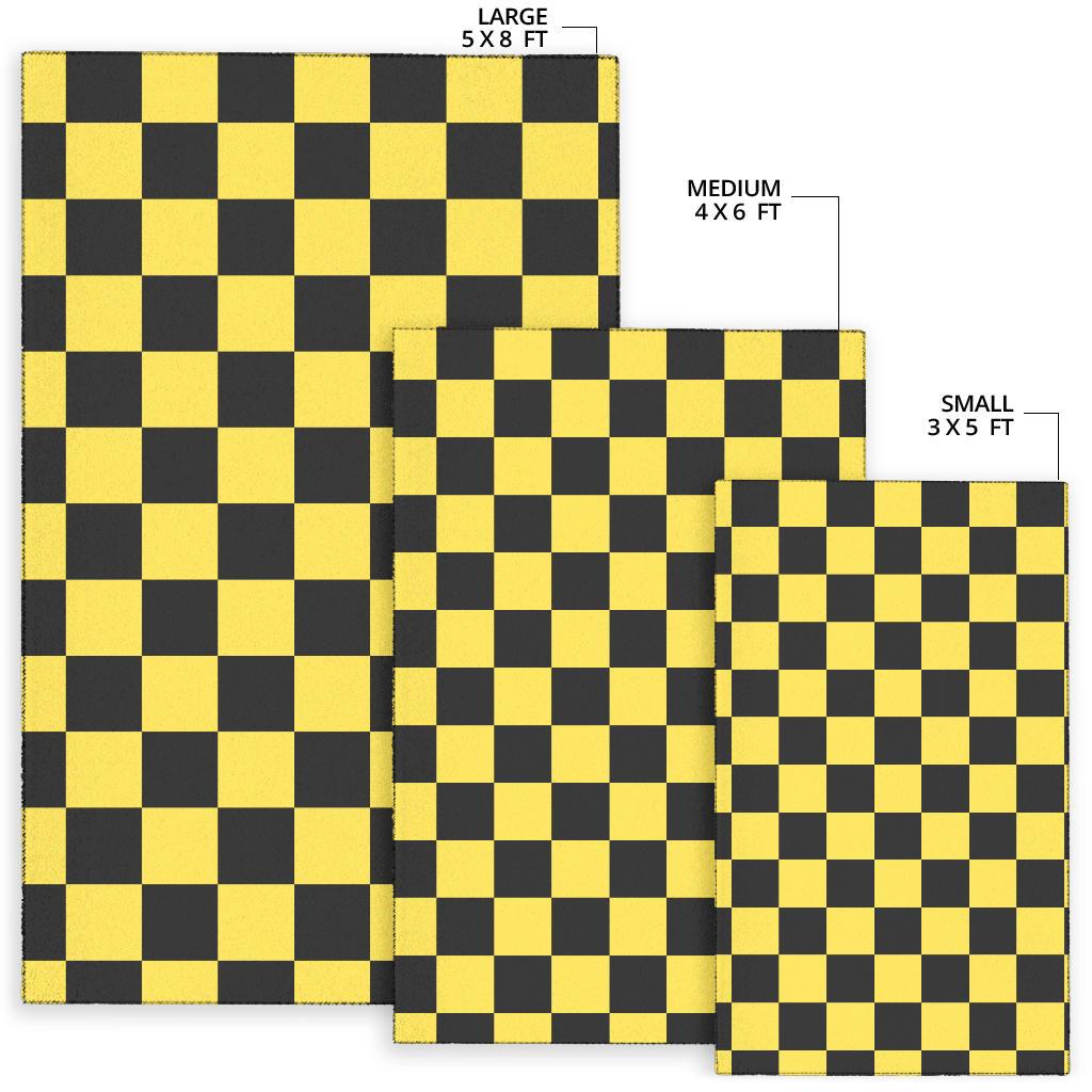 Taxi Pattern Print Floor Mat-grizzshop