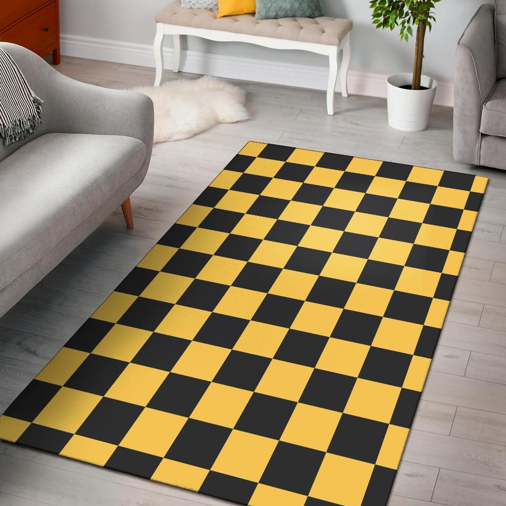 Taxi Pattern Print Floor Mat-grizzshop