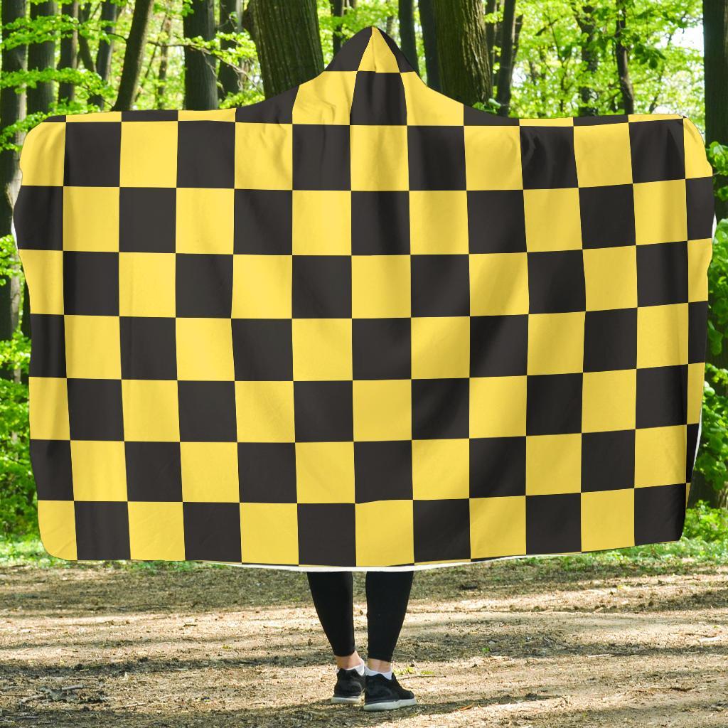 Taxi Pattern Print Hooded Blanket-grizzshop