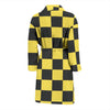 Taxi Pattern Print Men Long Robe-grizzshop