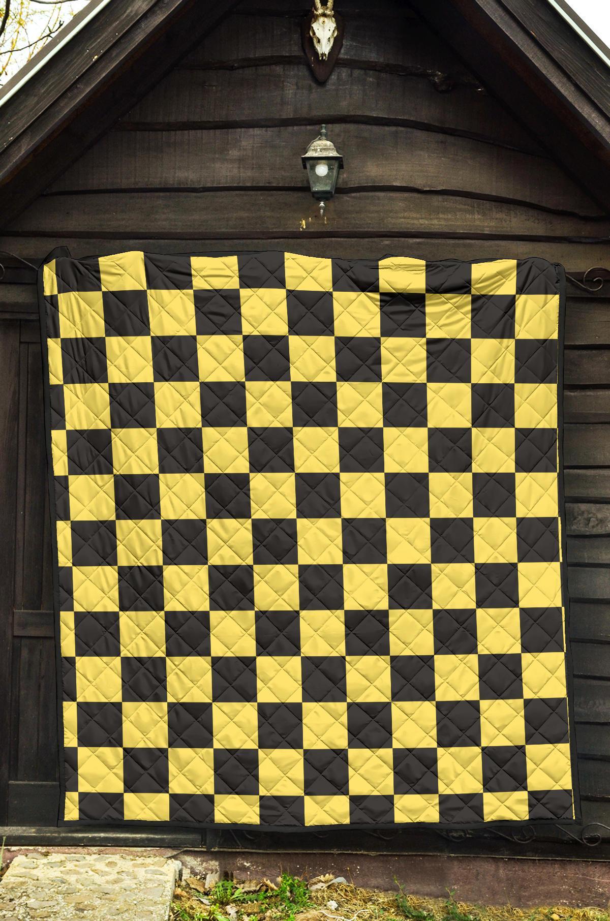 Taxi Pattern Print Quilt-grizzshop