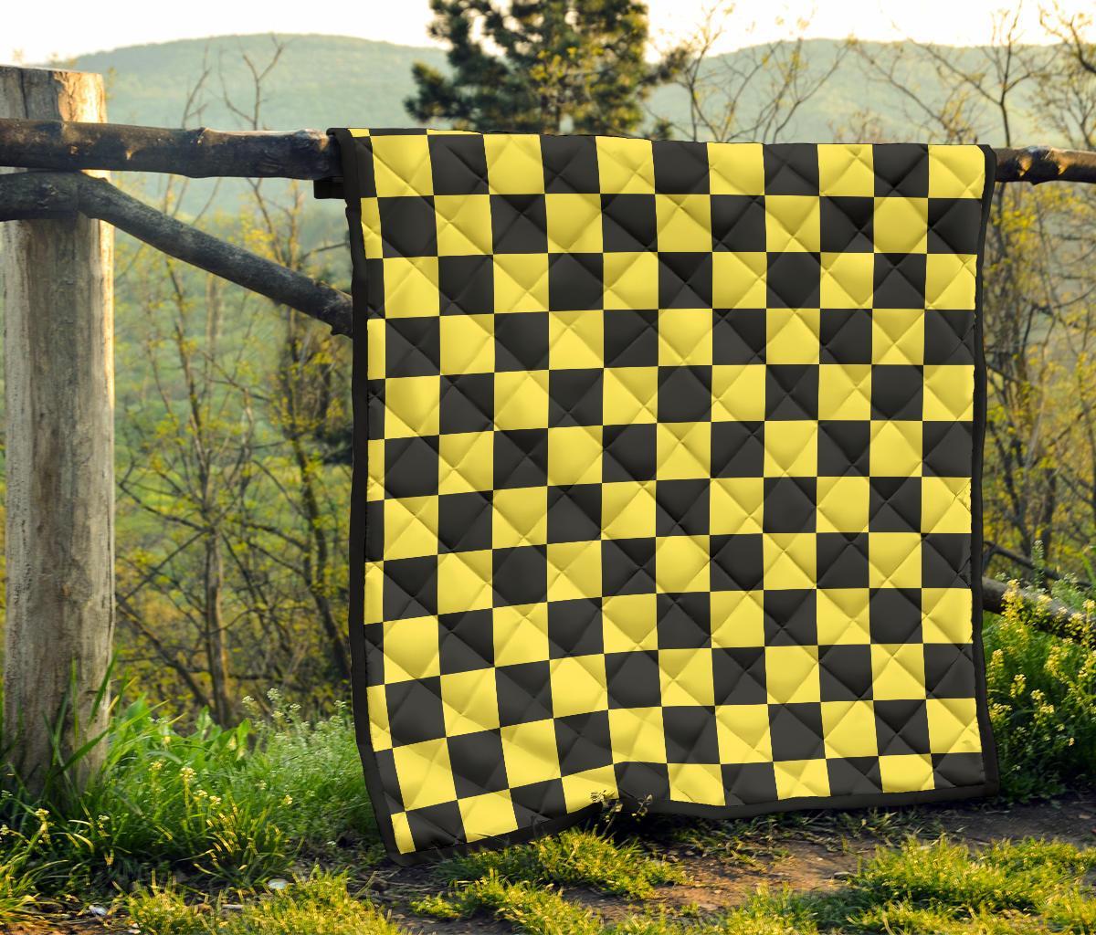 Taxi Pattern Print Quilt-grizzshop