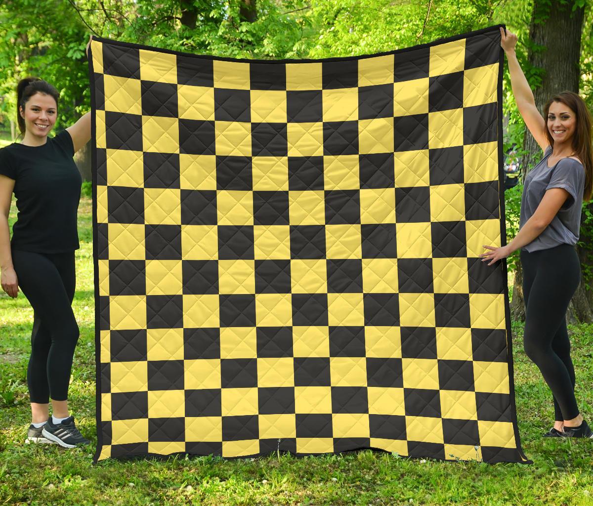 Taxi Pattern Print Quilt-grizzshop