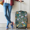 Teacher Pattern Print Luggage Cover Protector-grizzshop