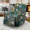 Teacher Pattern Print Recliner Cover-grizzshop