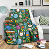 Teacher Print Pattern Blanket-grizzshop