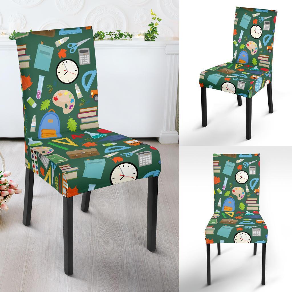 Teacher Print Pattern Chair Cover-grizzshop