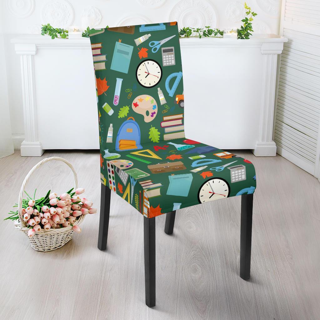 Teacher Print Pattern Chair Cover-grizzshop