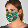 Teacher Print Pattern Face Mask-grizzshop