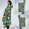 Teacher Print Pattern Hooded Blanket-grizzshop