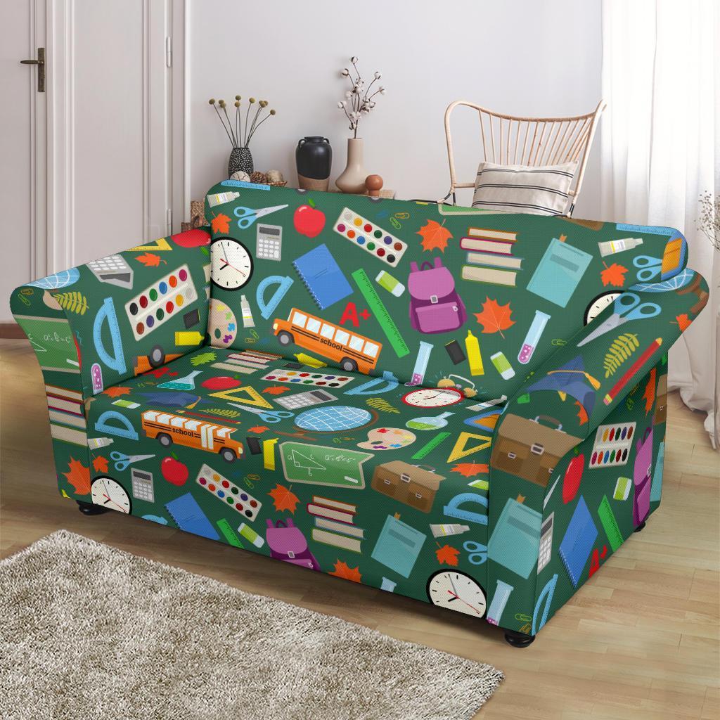 Teacher Print Pattern Loveseat Cover-grizzshop