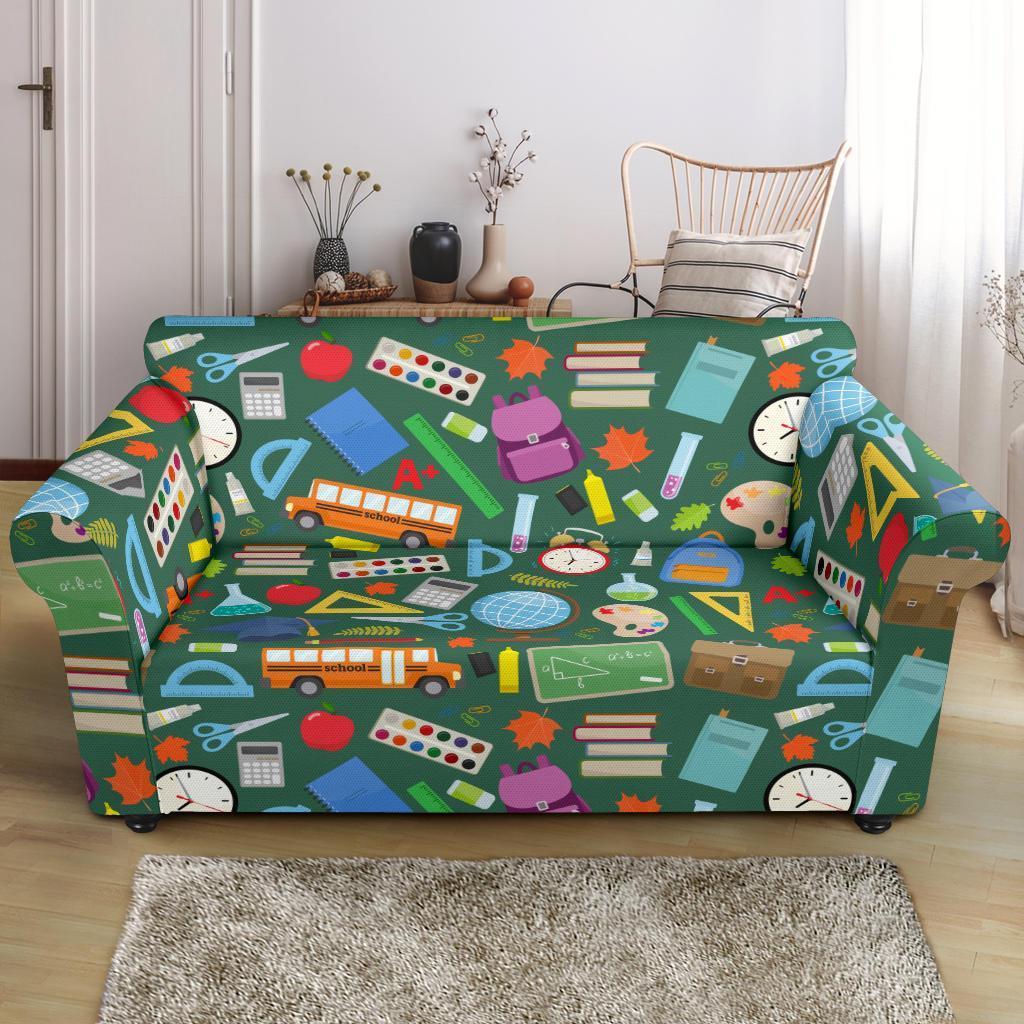 Teacher Print Pattern Loveseat Cover-grizzshop