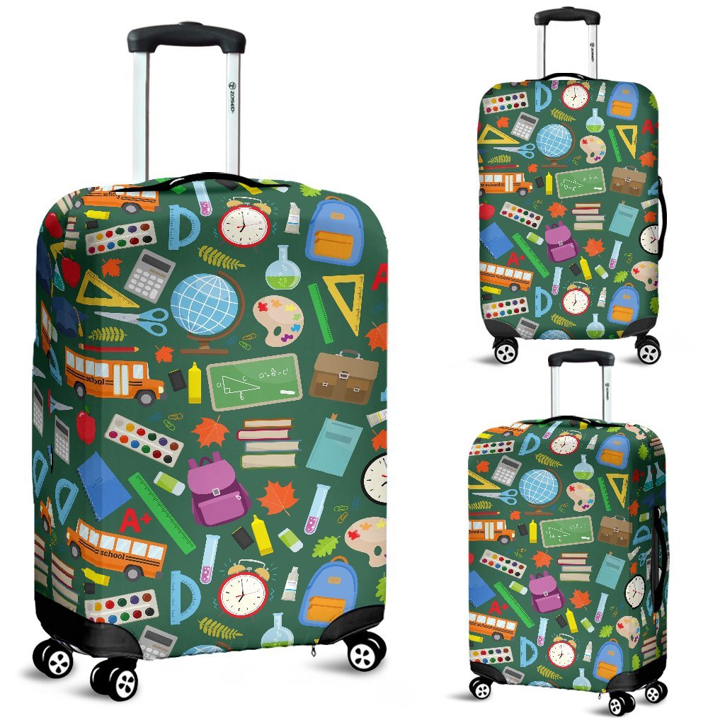 Teacher Print Pattern Luggage Cover Protector-grizzshop