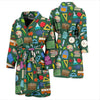 Teacher Print Pattern Men Long Robe-grizzshop