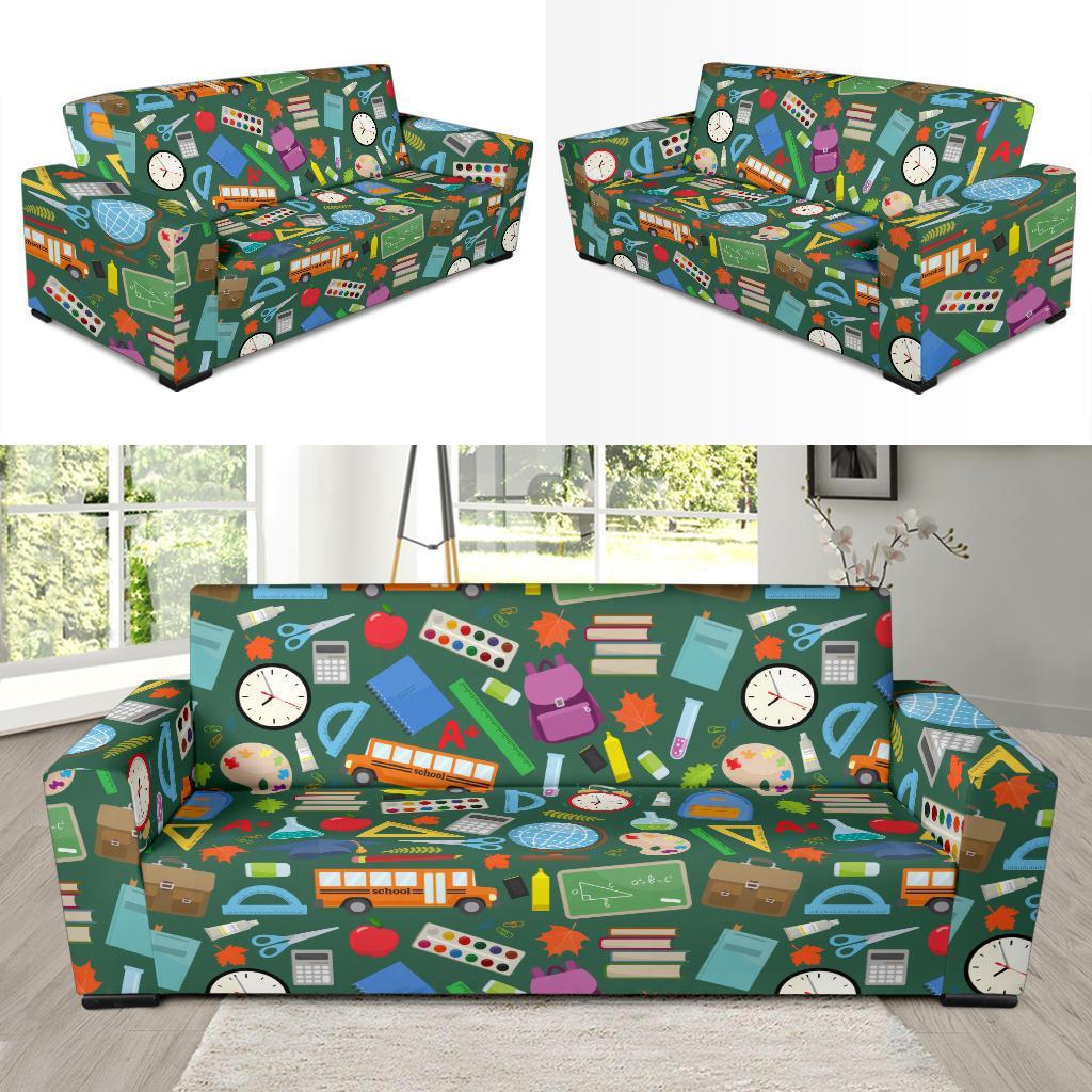 Teacher Print Pattern Sofa Covers-grizzshop