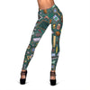 Teacher Print Pattern Women Leggings-grizzshop