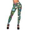 Teacher Print Pattern Women Leggings-grizzshop