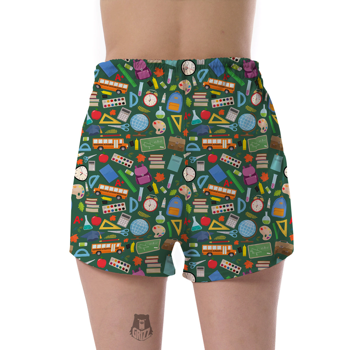 Teacher Print Pattern Women's Shorts-grizzshop