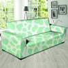 Teal And White Cow Print Sofa Cover-grizzshop