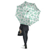 Teal And White Cow Print Umbrella-grizzshop