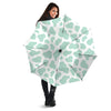 Teal And White Cow Print Umbrella-grizzshop