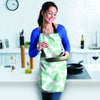 Teal And White Cow Print Women's Apron-grizzshop