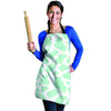 Teal And White Cow Print Women's Apron-grizzshop