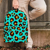 Teal Cheetah Backpack-grizzshop