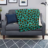 Teal Cheetah Blanket-grizzshop