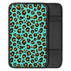 Teal Cheetah Car Console Cover-grizzshop