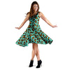 Teal Cheetah Dress-grizzshop