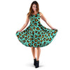 Teal Cheetah Dress-grizzshop