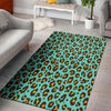 Teal Cheetah Floor Mat-grizzshop