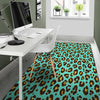 Teal Cheetah Floor Mat-grizzshop