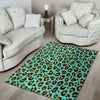 Teal Cheetah Floor Mat-grizzshop