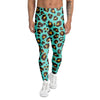 Teal Cheetah Men's Leggings-grizzshop