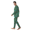 Teal Cheetah Men's Pajamas-grizzshop