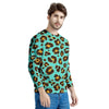 Teal Cheetah Men's Sweatshirt-grizzshop