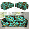 Teal Cheetah Sofa Cover-grizzshop