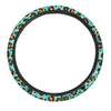 Teal Cheetah Steering Wheel Cover-grizzshop