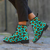 Teal Cheetah Women's Boots-grizzshop