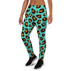 Teal Cheetah Women's Joggers-grizzshop