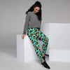 Teal Cheetah Women's Joggers-grizzshop