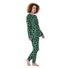 Teal Cheetah Women's Pajamas-grizzshop